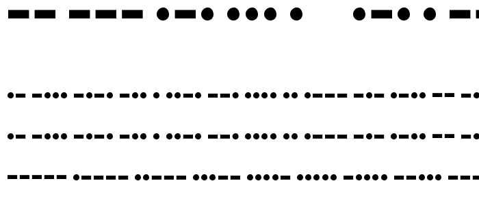 Morse Regular font